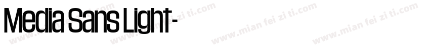 Media Sans Light字体转换